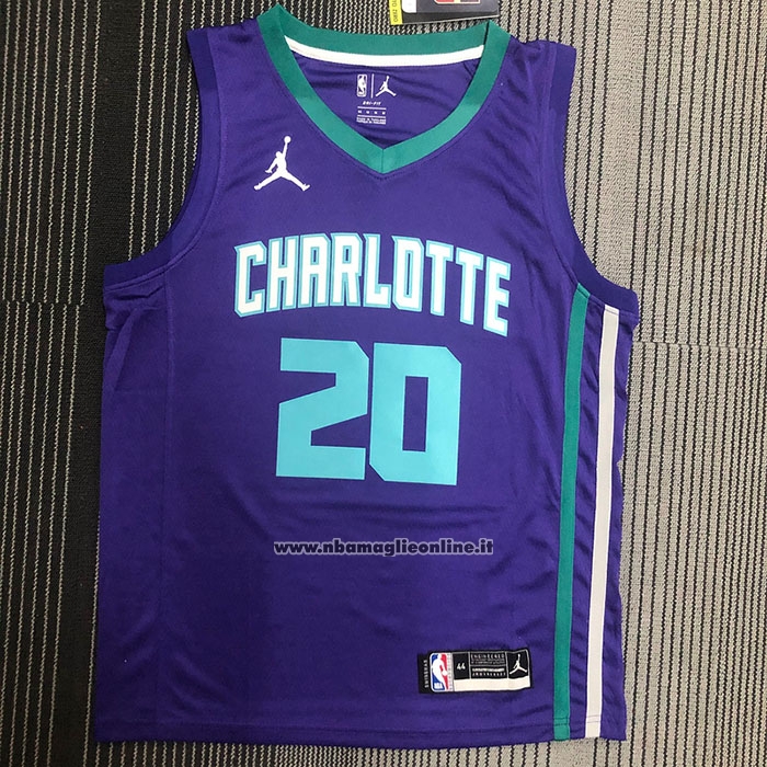 Maglia Charlotte Hornets Gordon Hayward #20 Statement 2020-21 Viola